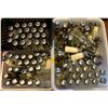 Image 1 : 3 TRAYS OF ASSORTED GLASS SALT & PEPPER SHAKERS