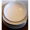 Image 1 : GROUP OF 5 VERY LARGE WHITE SERVING BOWLS-PLASTIC