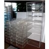 Image 1 : LARGE LOT OF 20 CLEAR ACRYLIC 5-SLOT ORGANIZERS