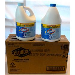 5 VARIOUS JUGS OF CLOROX BLEACH-3.58 L / JUG