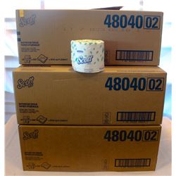 3 CASES OF SCOTT'S BATHROOM TISSUE ROLLS