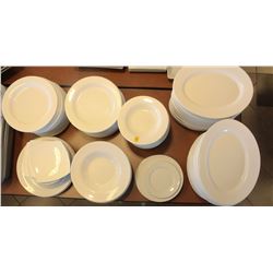 LARGE LOT OF ASSORTED CIRCULAR DISHWARE