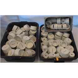 2 BUS TRAYS OFF ASSORTED DIPPING SAUCE CUPS