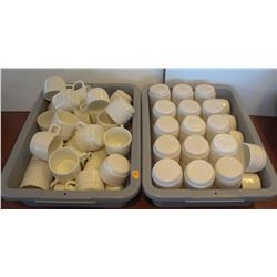 TWO BUS TRAYS OF ASSORTED FRENCH CASTRONOMIE