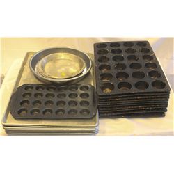 LOT OF ASSORTED BAKING PANS-7 FULL SIZE SHEETS-11