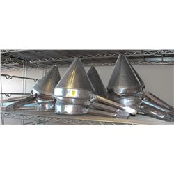 GROUP OF 12 CIRCULAR COLANDERS