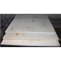GROUP OF 3 SQUARE CUTTING BOARDS 28"X28"X3/4"