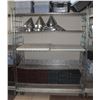 Image 1 : 5 TIER STAINLESS STEEL CHROME WIRE RACK ON CASTORS