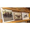 Image 1 : GROUP OF 3 FRAMED HISTORIC RACETRACK PICTURES