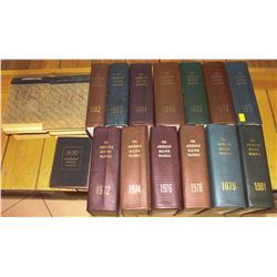 1930-1982 (16 TOTAL)  AMERICAN RACING MANUALS