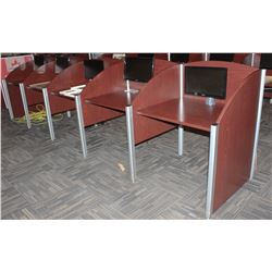 SIX 18" SAMSUNG MONITORS WITH BOOTHS