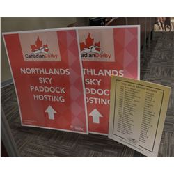 TWO SKY PADDOCK POSTING SIGNS & SONOMA PLAQUE