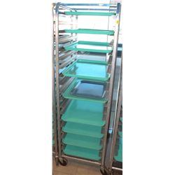 20 SLOT COMMERCIAL BAKERS RACK WITH 8 CAMBRO