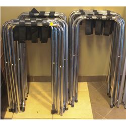 11 FOLDING CHROME TRAY HOLDERS