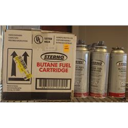 20 UNOPENED CANS OF STERNOS BUTANE