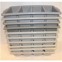 LOT OF 10 COMMERCIAL CUTLERY TRAYS