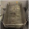 Image 1 : GROUP OF 3 STAINLESS STEEL LONG WIRE BASKETS