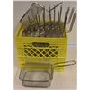 Image 1 : CRATE OF 17 COUNTER TOP CHROME WIRE BASKETS