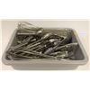 Image 1 : BUS TRAY WITH ASSORTED COMMERCIAL STAINLESS STEEL