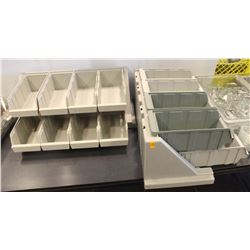 SELF SERVE CONDIMENT STAND WITH 8 INSERTS