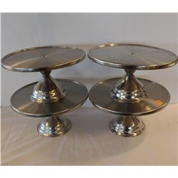 GROUP OF 4 STAINLESS STEEL 12" HIGHTOP PIZZA