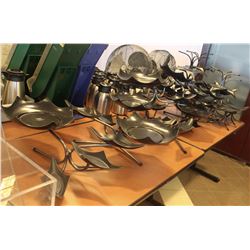 LARGE LOT OF GOURMET DISPLAY APPETIZER STANDS AND