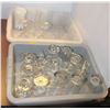Image 1 : TWO BUS TRAYS OF ASSORTED GLASSWARE