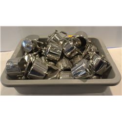 BUS TRAY OF ST STEEL INDIVIDUAL HOT WATER HOLDERS