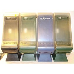 4 COMMERCIAL TORK NAPKIN DISPENSERS