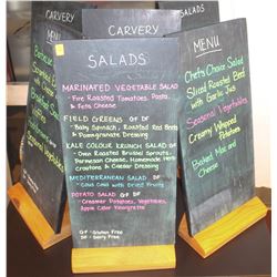 LOT OF 6 DISPLAY MENU CHALK BOARDS