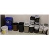 Image 1 : LARGE LOT OF APPROX 50 WASTE BASKETS AND RECYCLE