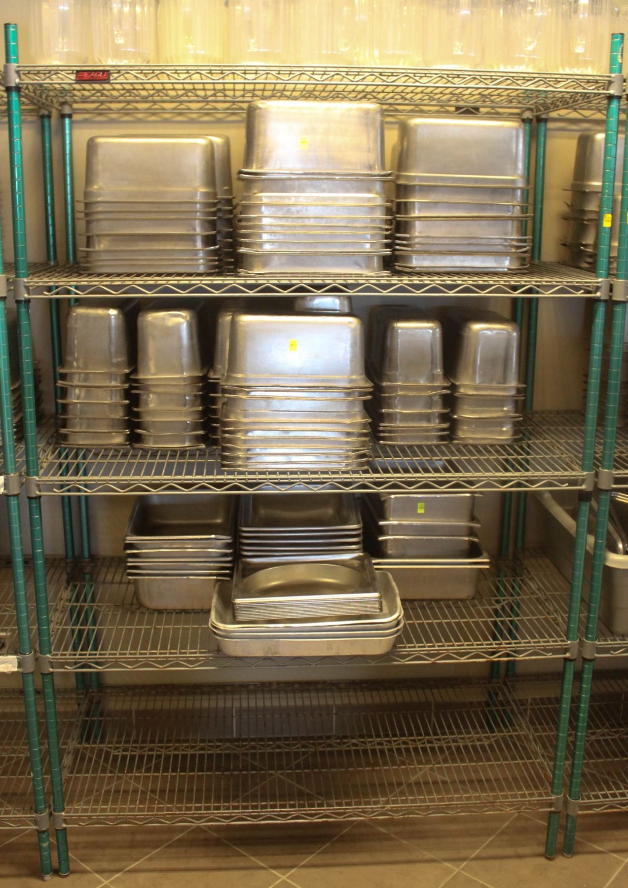 5 TIER COMMERCIAL WIRE STORAGE RACK