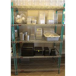 5 TIER COMMERCIAL WIRE STORAGE RACK