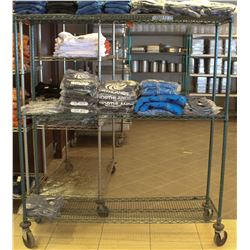 5 TIER COMMERCIAL GREEN-WIRE STORAGE RACK