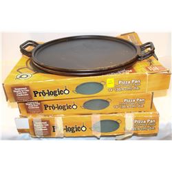 GROUP OF 5 14" CAST IRON PIZZA PANS