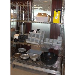 3 TIER COMMERCIAL CHROME WIRE RACK ON CASTORS