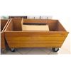 Image 1 : LARGE WOODEN CART ON CASTORS