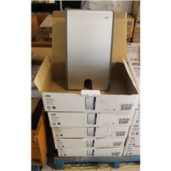 5 BOXES WITH ALUMINUM FINISH TORK HAND TOWEL