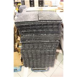 LARGE LOT OF INTERLOCKING COMMERCIAL RUBBER TILES