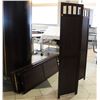 Image 1 : GROUP OF 4 WOODEN ROOM DIVIDERS