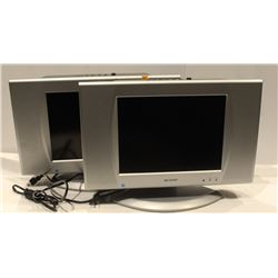 LOT OF 2 SHARP 13" LIQUID CRYSTAL TV LC-13SH4U