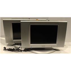 LOT OF 2 SHARP 13" LIQUID CRYSTAL TV LC-13SH4U