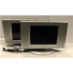 LOT OF 2 SHARP 13" LIQUID CRYSTAL TV LC-13SH4U