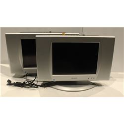 LOT OF 2 SHARP 13" LIQUID CRYSTAL TV LC-13SH4U