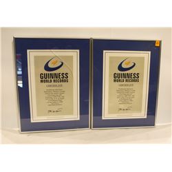 GUINNESS WORLD RECORD CERTIFICATE DEC 9 2000