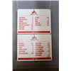Image 1 : LOT OF 2 CANADIAN DERBY CONCESSION MENU SIGNS