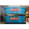 Image 1 : LOT OF 2 BLUE BUDWEISER ICE TUBS