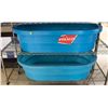 Image 1 : LOT OF 2 BLUE  ICE TUBS