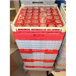 4 TRAYS  WITH CONTENTS ON DOLLY : SMALL