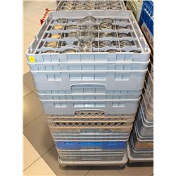 5 TRAYS  WITH CONTENTS ON DOLLY : SMALL JUICE